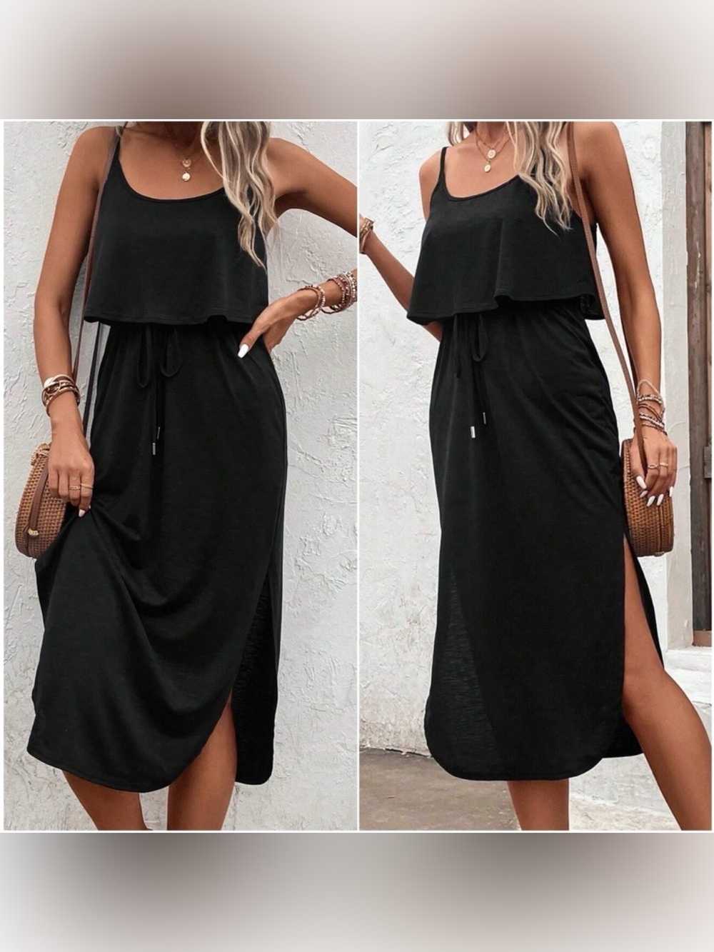 Cami Layered Midi Dress